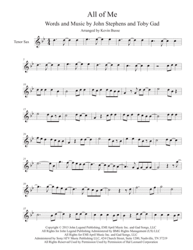 All Of Me (arr. Kevin Busse)