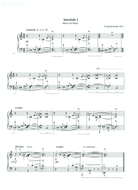 Interlude 1: Music for sleep