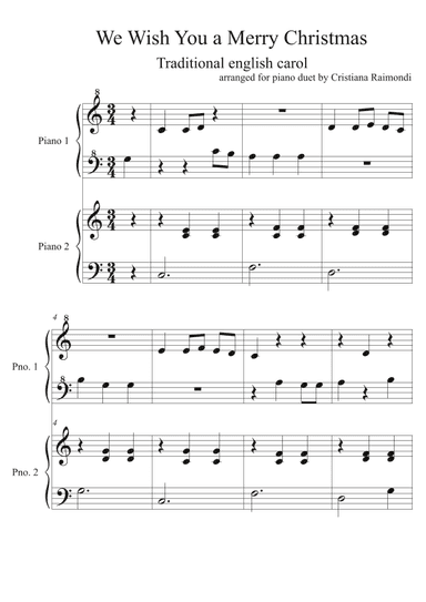 We Wish You a Merry Christmas (arr. Cristiana Raimondi)