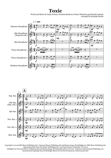 Toxic (arr. Kayleigh Huelin)