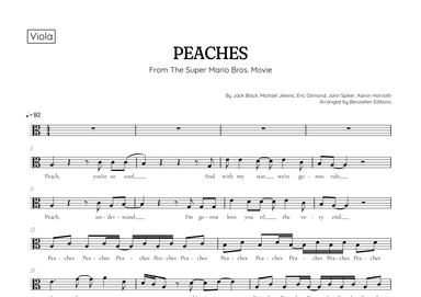 Peaches (arr. Benzaiten Editions)