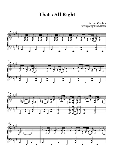 That's All Right (arr. Beth Alcock)