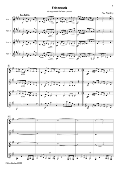 Field March (arr. Edition Maulwurf)