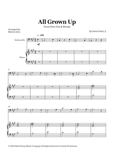 All Grown Up (arr. Márcio Silva)