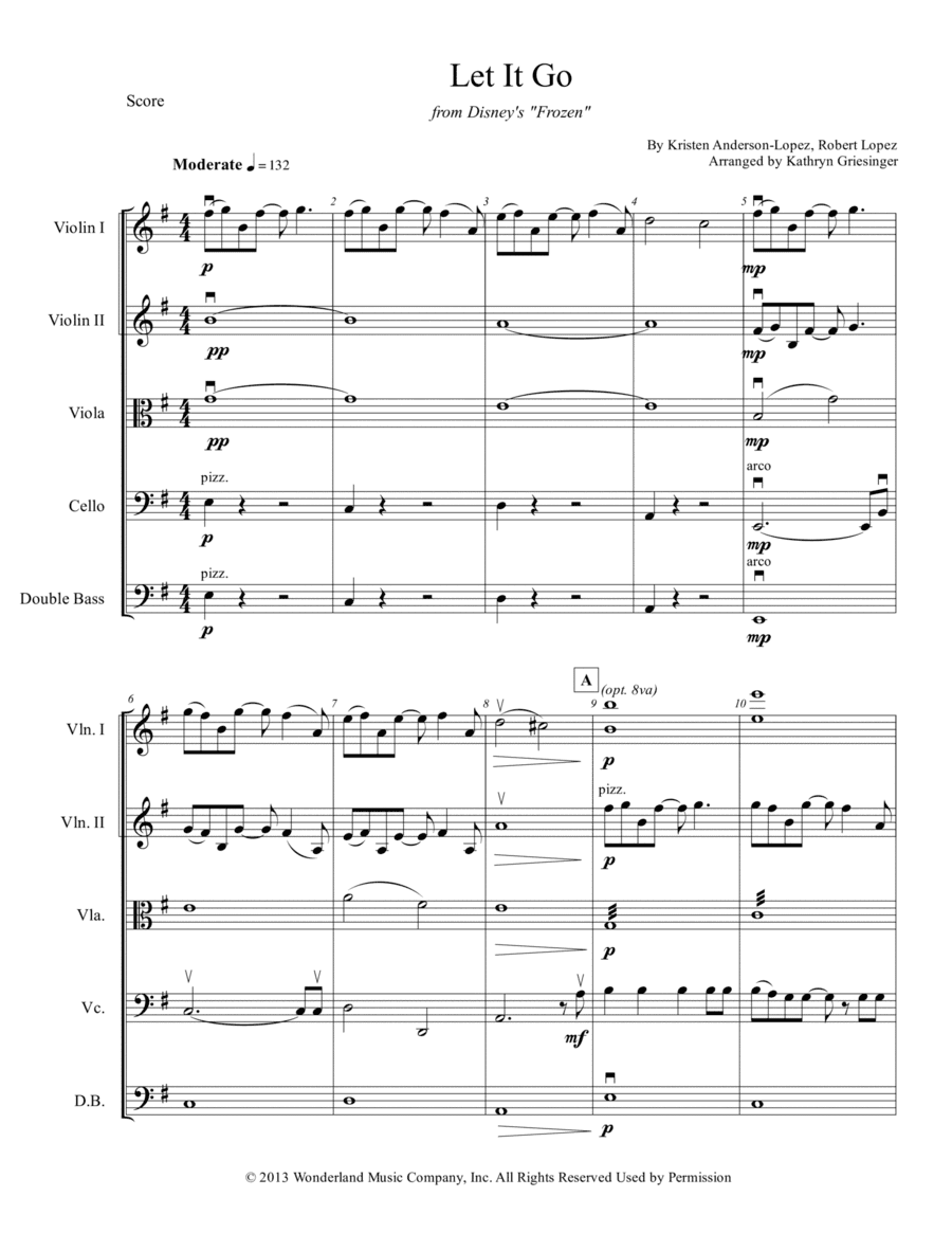 Let It Go (demi Lovato Version) (arr. Kathryn Griesinger)