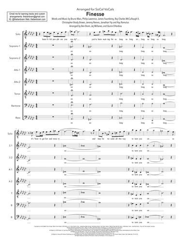 Finesse (arr. Ben Bram Music)
