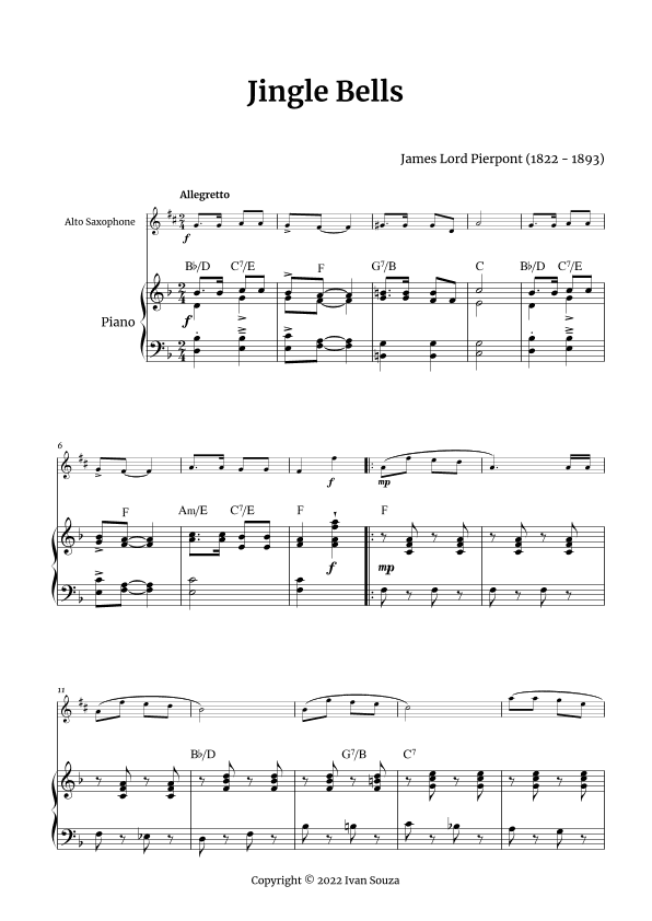Jingle Bells (arr. Ivan Souza)