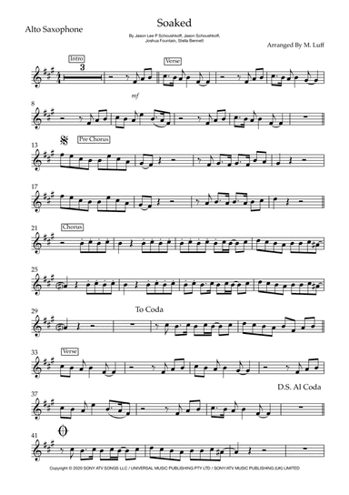 Soaked (arr. Matt Luff)