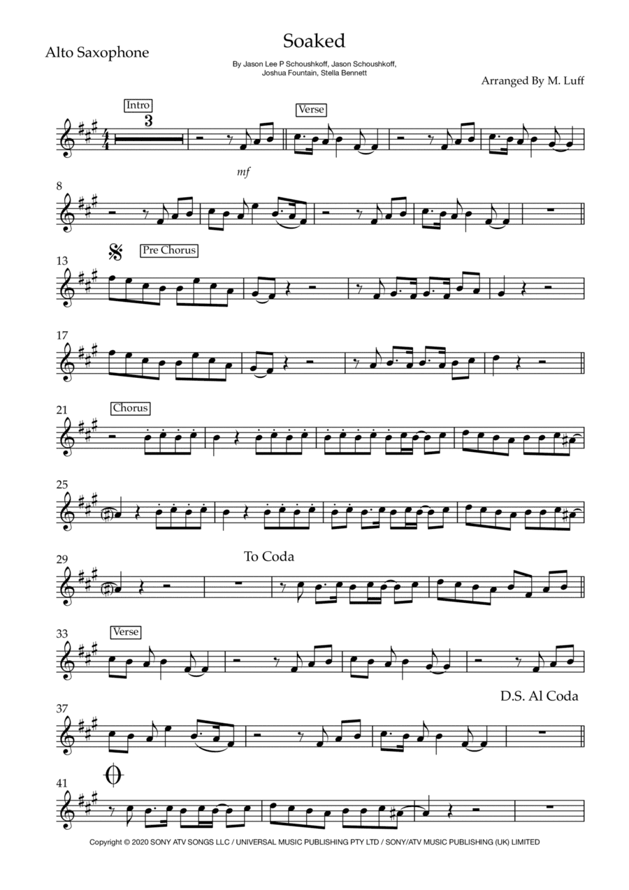 Soaked (arr. Matt Luff)