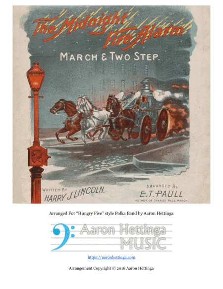 Midnight Fire Alarm - for "Hungry Five" Polka Band (arr. Aaron Hettinga)
