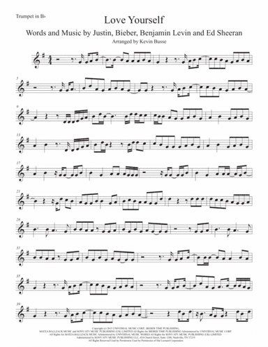 Love Yourself (arr. Kevin Busse)