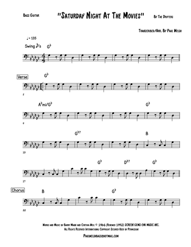 Saturday Night At The Movies (arr. P Welsh)