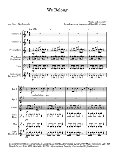 We Belong (arr. Henry Von Ruprecht)