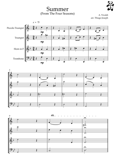 Summer - The Four Seasons (short version) (arr. Thiago Joseph)