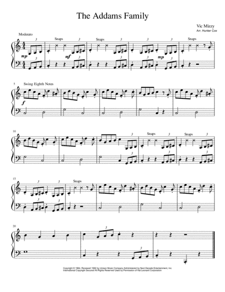 Addams Family Theme (arr. Hunter Cox)