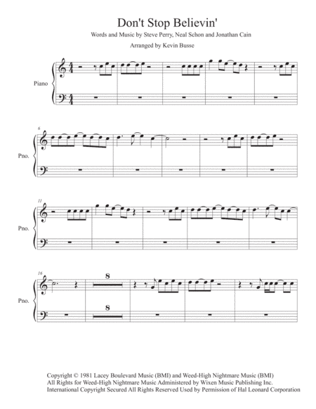 Don't Stop Believin' (arr. Kevin Busse)
