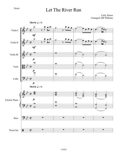Let The River Run (arr. DB Williams)