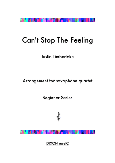 Can't Stop The Feeling  from TROLLS (arr. Iain Dixon)