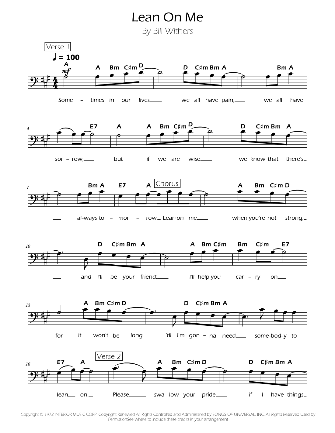 Lean On Me (arr. Ygor Nunes)