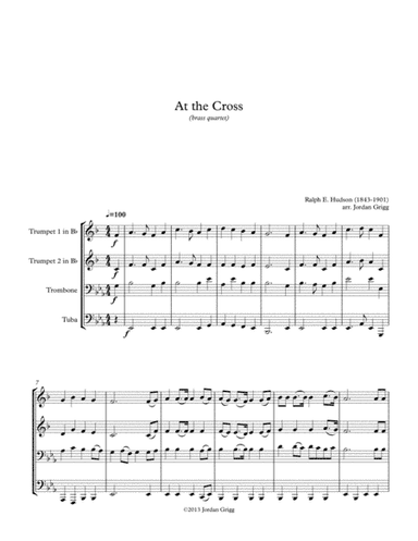 At the Cross (brass quartet) (arr. Jordan Grigg)