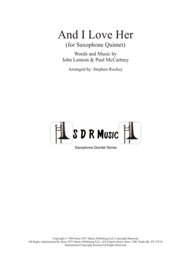 And I Love Her (arr. Stephen Rockey)