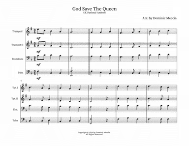 God Save The Queen (arr. Dominic Meccia)