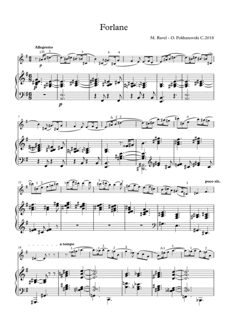 Ravel Forlane from Le Tombeau de Couperin