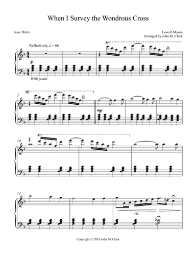 When I Survey The Wondrous Cross (arr. John M. Clark)