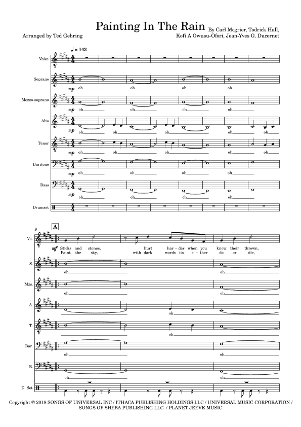 Painting In The Rain (arr. Ted Gehring)