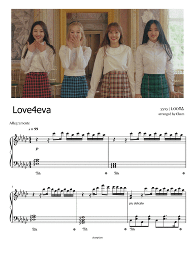 LOONA(yyxy)-Love4eva (Piano Arrangement) (arr. Chamal Rashmika)