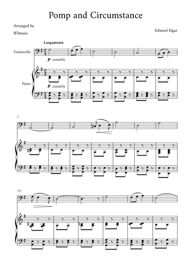 Pomp and Circumstance - Edward Elgar (arr. BTmusic)