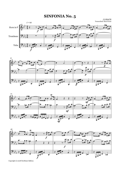 Sinfonia No. 5 (arr. Roar Kvam)