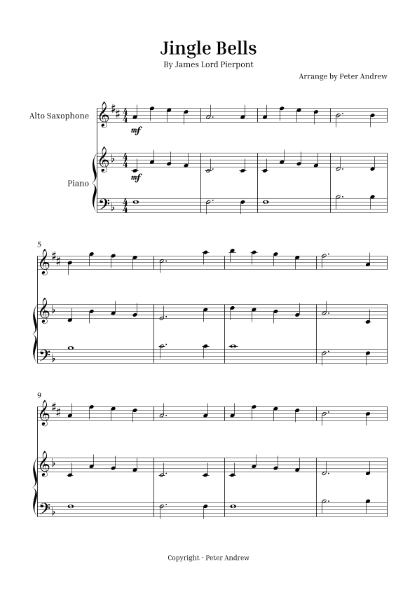 Jingle Bells (arr. Peter Andrew)