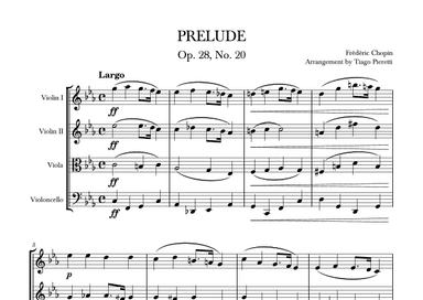 Prelude in C minor, Op. 28, No. 20 (arr. Tiago Pieretti de Oliveira)