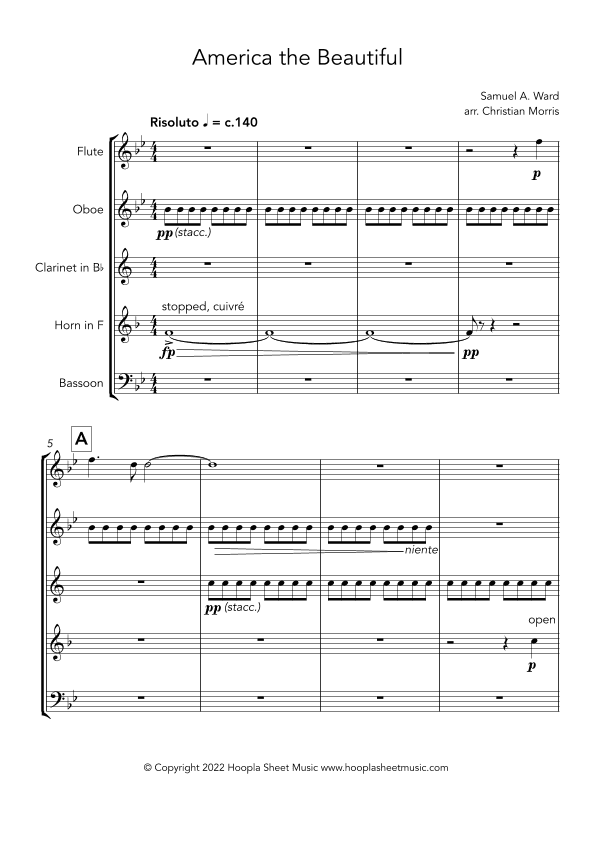 America the Beautiful (arr. Christian Morris)