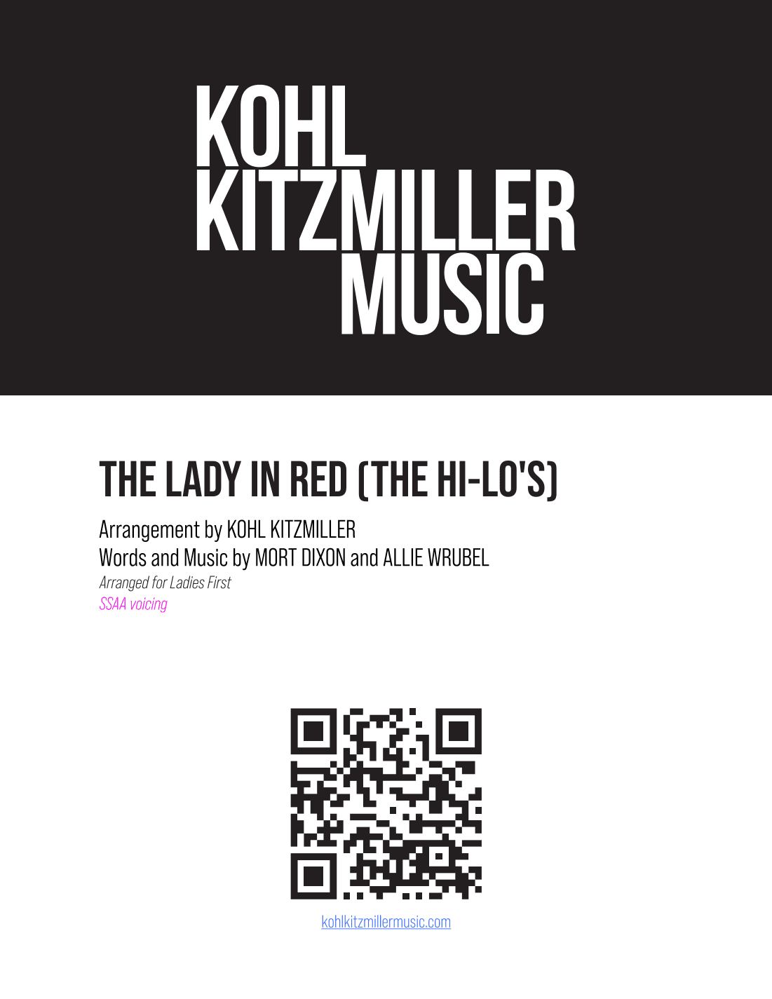 The Lady In Red (arr. Kohl Kitzmiller)