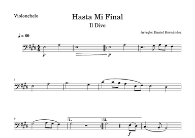 Hasta Mi Final (arr. Daniel Hernandez)