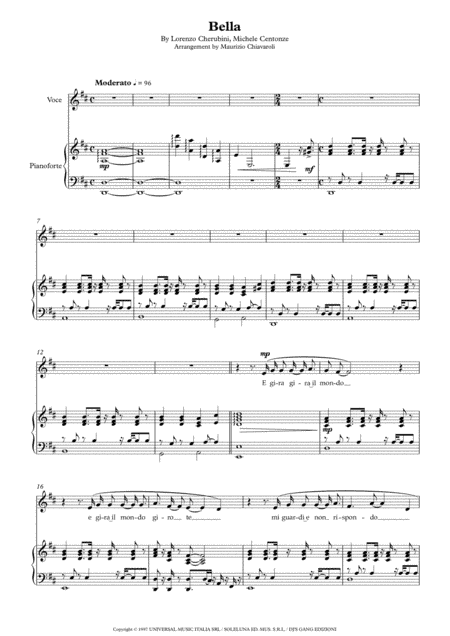 Bella (arr. Maurizio Chiavaroli)