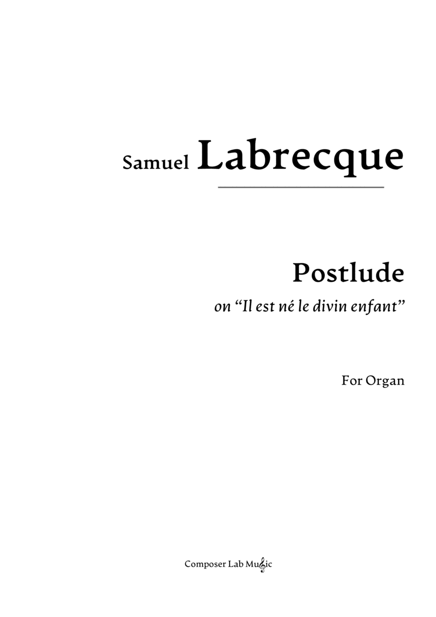 Postlude on "Il est né le divin enfant"