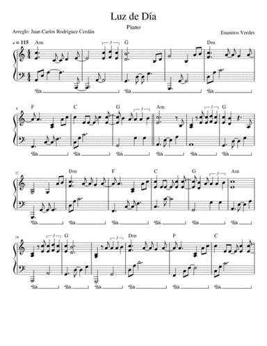 Luz De Dia (arr. Juan Carlos Rodriguez Cerdan)