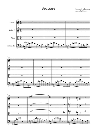 Because (arr. Julia Reddy)