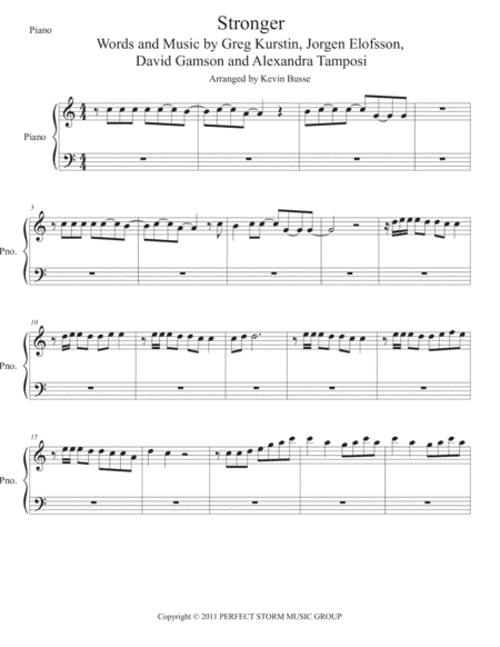 Stronger (What Doesn't Kill You) (arr. Kevin Busse)