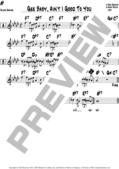 Gee Baby, Ain't I Good To You (arr. Jimita)