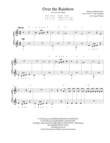Over The Rainbow (from The Wizard Of Oz) (arr. Samuel Stokes)