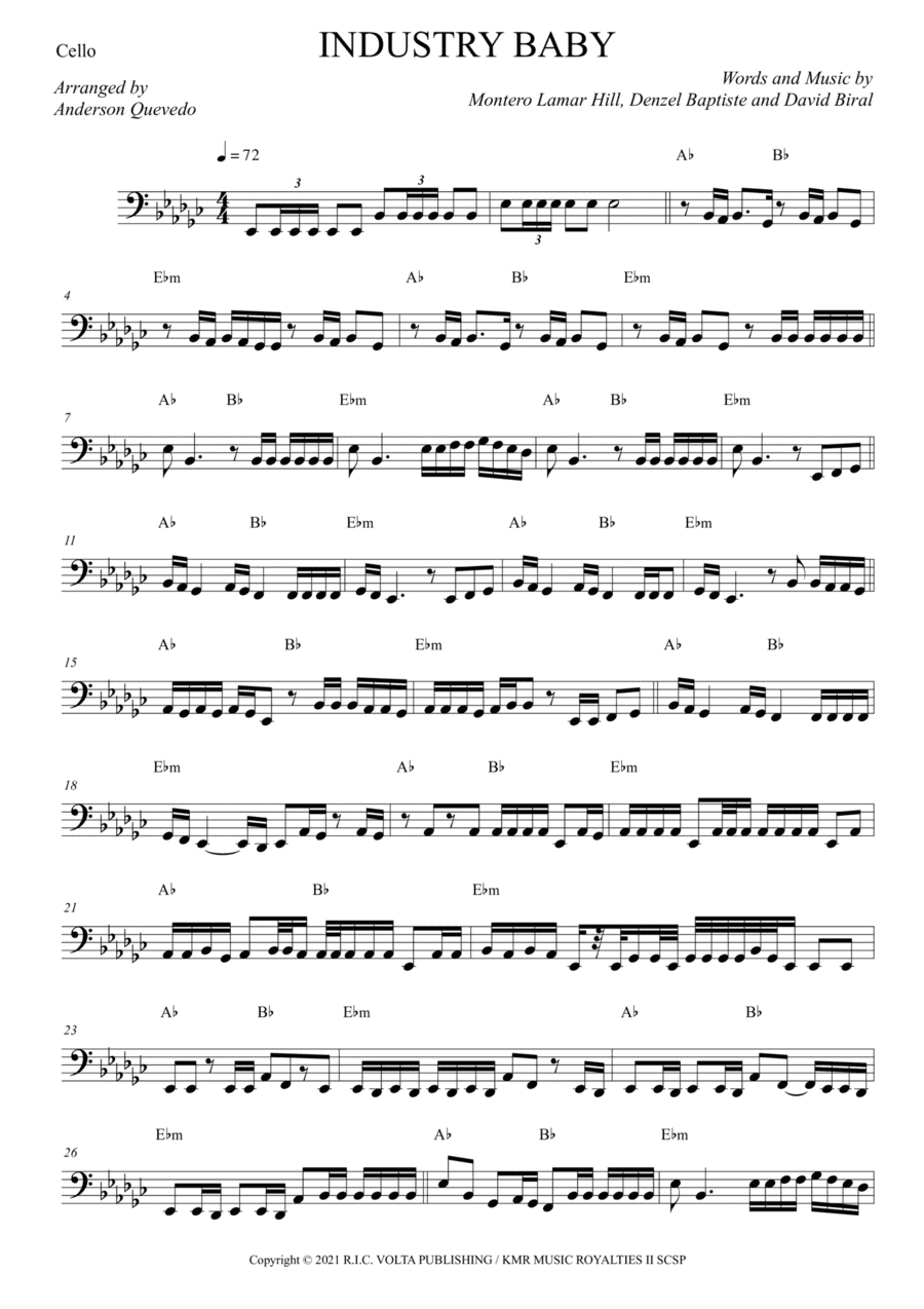 Industry Baby (arr. Anderson Quevedo)