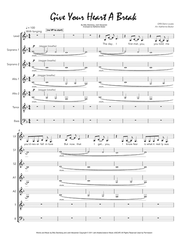 Give Your Heart A Break (arr. Katherine Bodor)