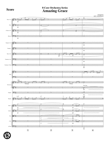 Amazing Grace - 8 Core Orchestra (arr. Jeff D. Anderson)