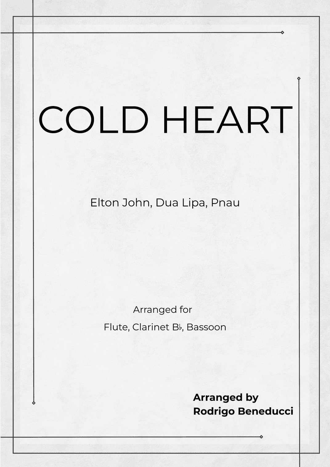 Cold Heart (pnau Remix) (arr. RODRIGO BENEDUCCI)