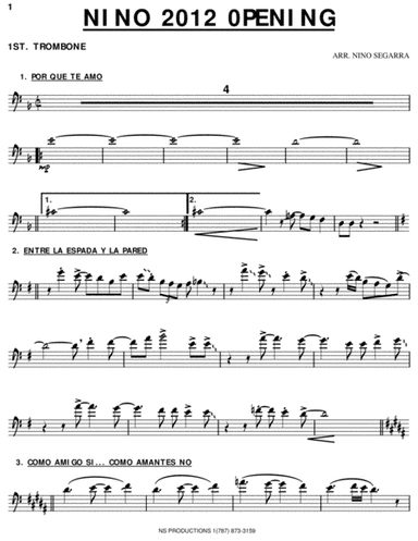 1ST TROMBONE OPENING NINO SEGARRA
