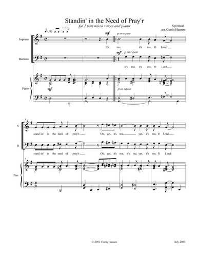 Standin' in the Need of Pray'r (SB) (arr. Curtis Hanson)